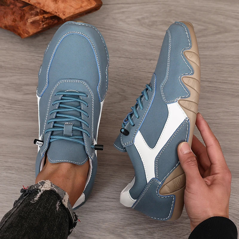 Men Boots Durable Upper Cycling Walking Shoes Commuting Daily Wear Bare Sneakers