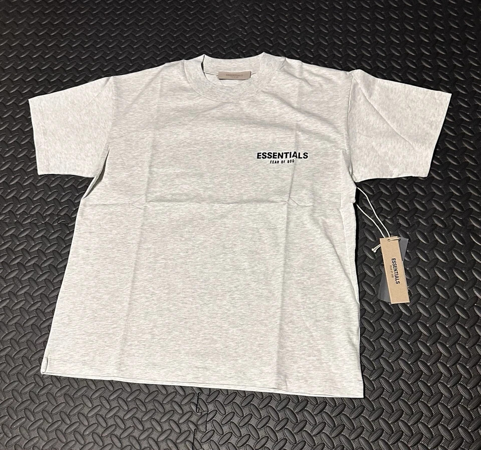 NWT FEAR OF GOD ESSENTIALS T-SHIRT SS22 “Light Oatmeal” AUTHENTIC (SIZE XS-XXL)