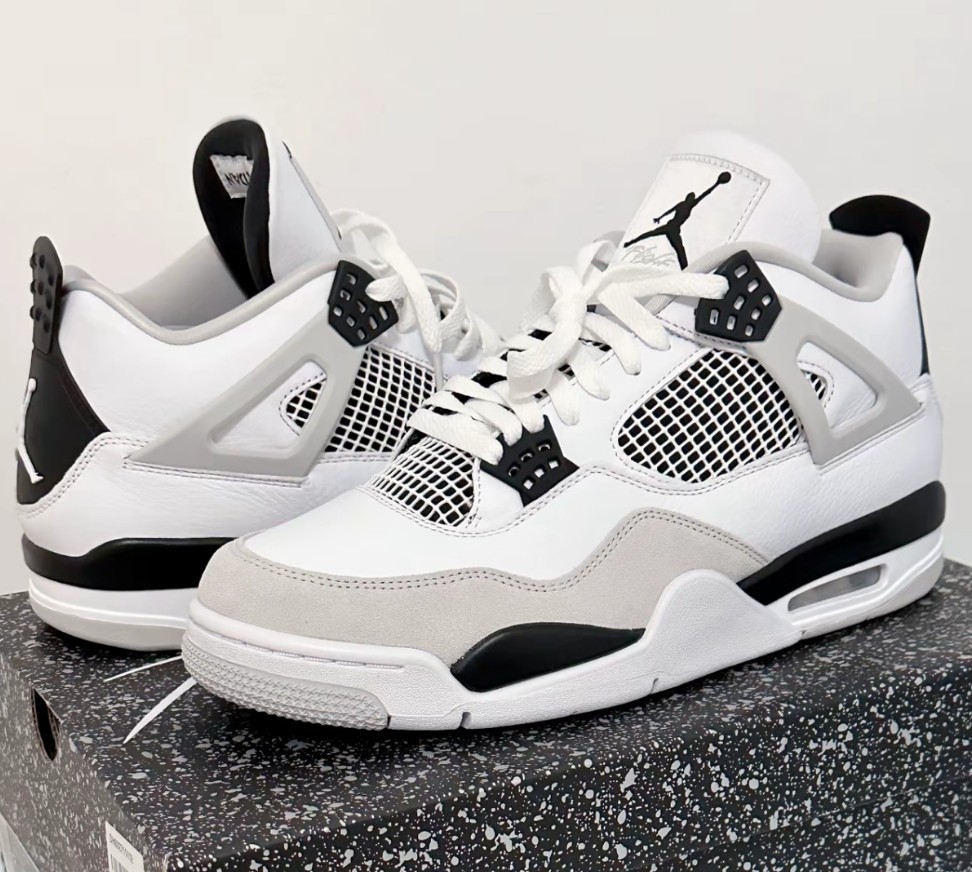 Jordan 4 Retro “Military Black” Men’s Basketball Shoes Mid Top Us Size7-12
