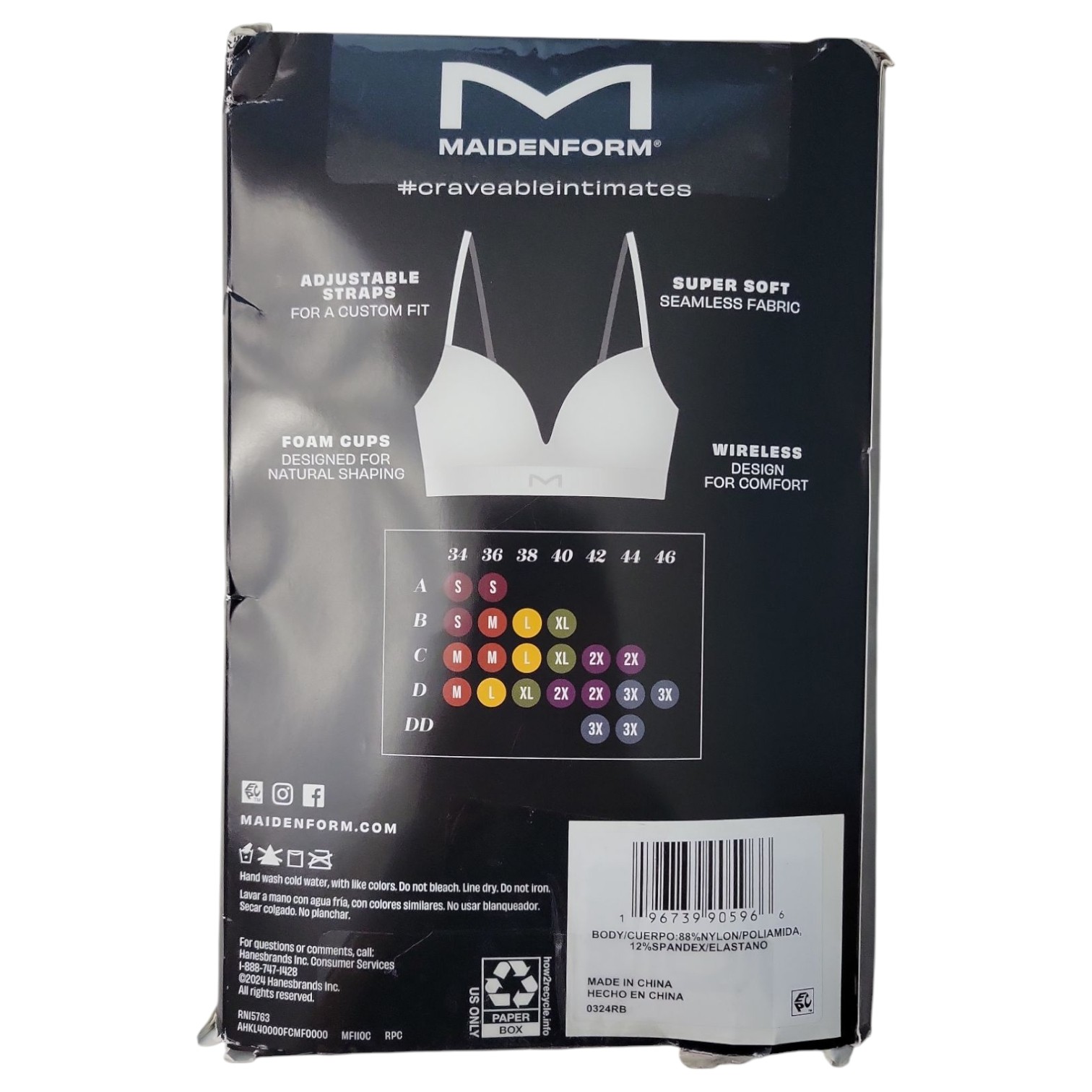Maidenform Women’s 2-Pack Wire-Free Seamless Bralettes