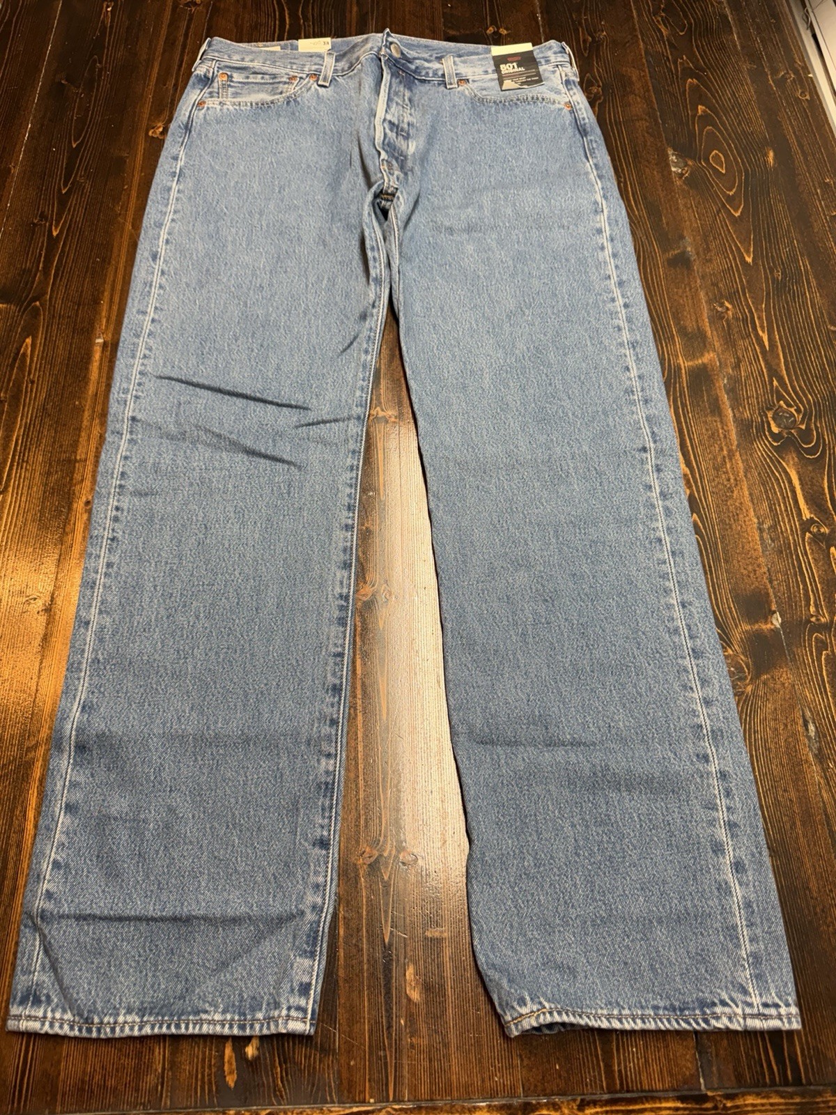 Levi’s Premium 501 Original Fit Men’s Jeans, Non-Stretch, Dark Wash, 36×32, NWT