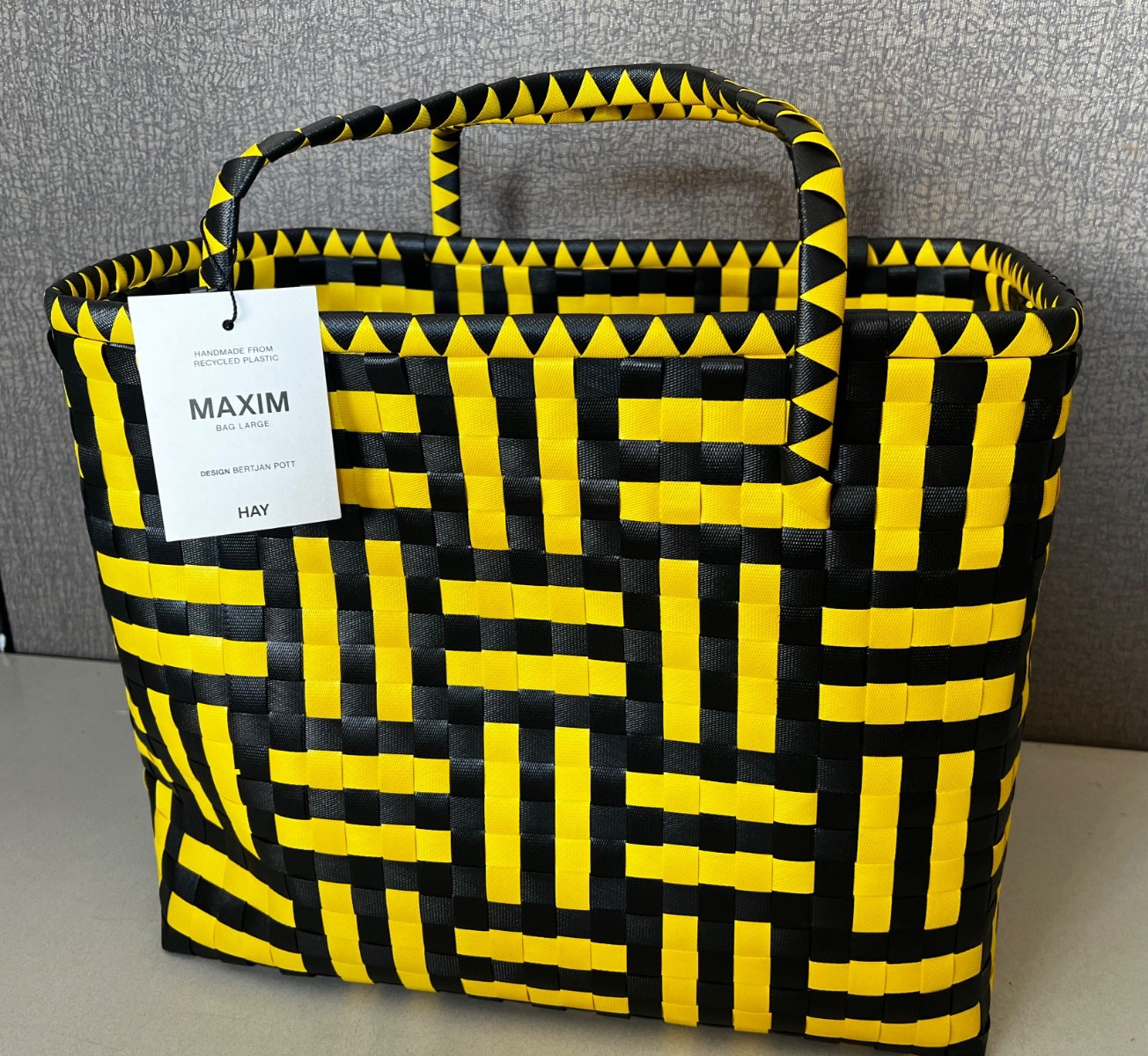 (Lot of 2) HAY Maxim Eco Friendly Large Shopping Bags Bertjan Pott NEW Steelers