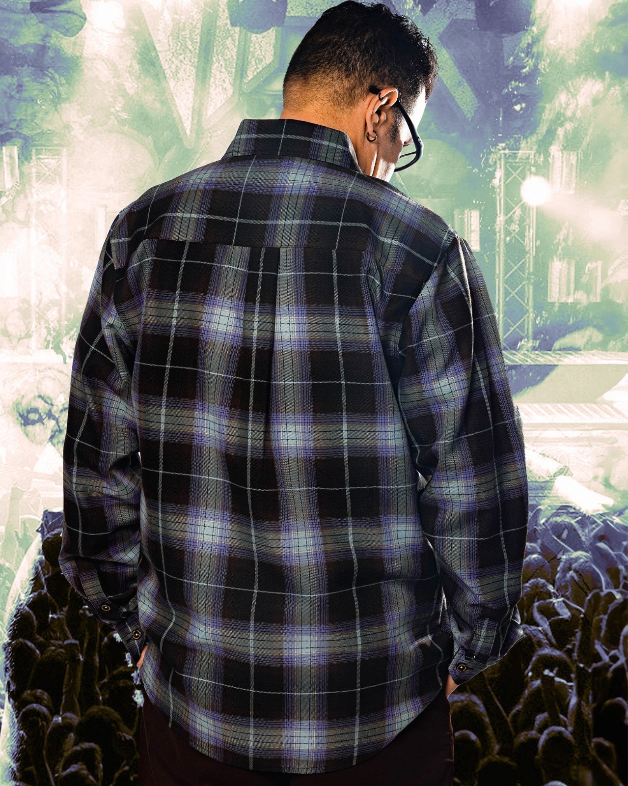 Dixxon Flannel x Anthrax Spreading the Disease Men’s XL Plaid Button Shirt