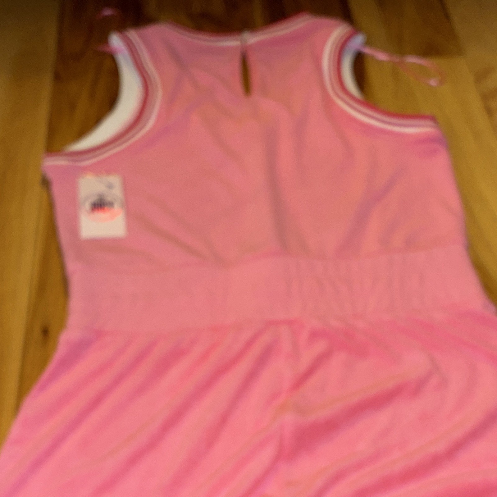 Juicy Couture Pink V-Neck Sleeveless Jumpsuit Elastic Waist M Terry cloth