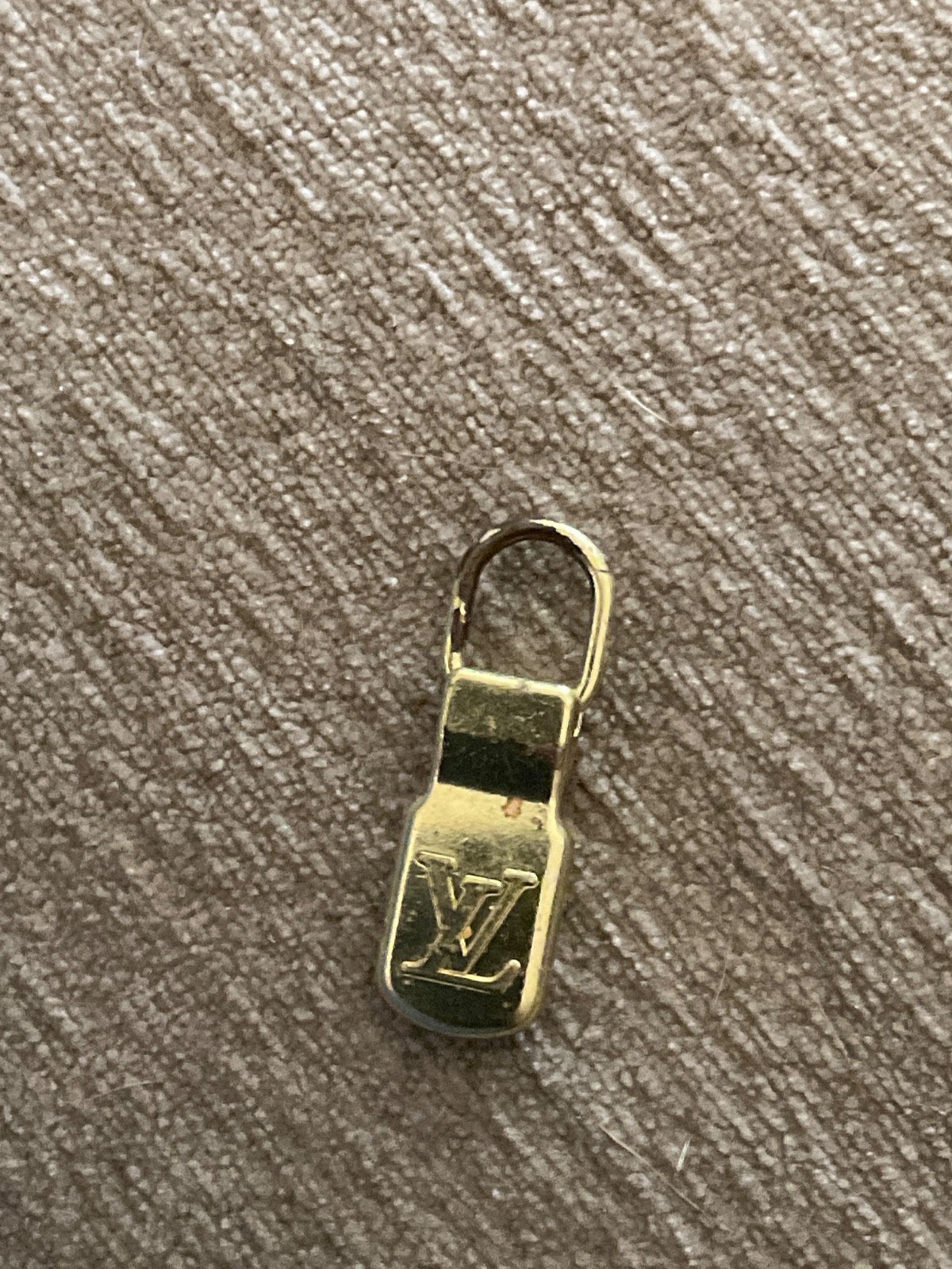 Louis Vuitton Metal Brass Zipper Pull Vintage Repair Reuse Replace Crafts