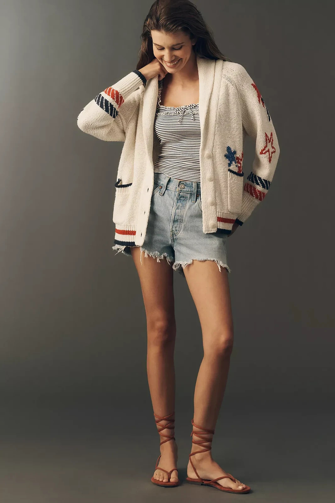 Anthropologie Maeve Sailboat Cardigan