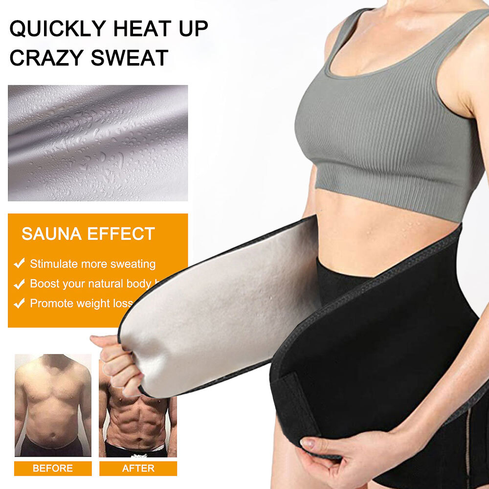 Women Fat Burner Sauna Tummy Tuck Belt Body Shaper Girdle Tummy Control Slimming