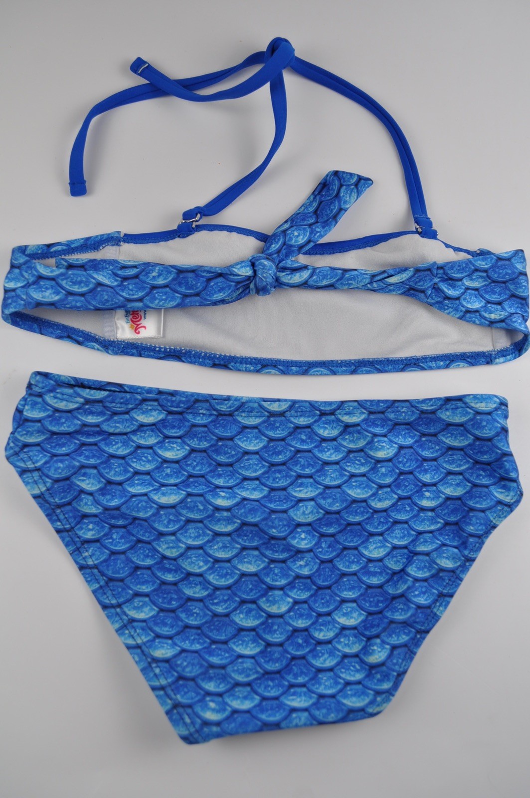 Fin Fun Mermaid Bikini Girls size Small Mermaidens Blue