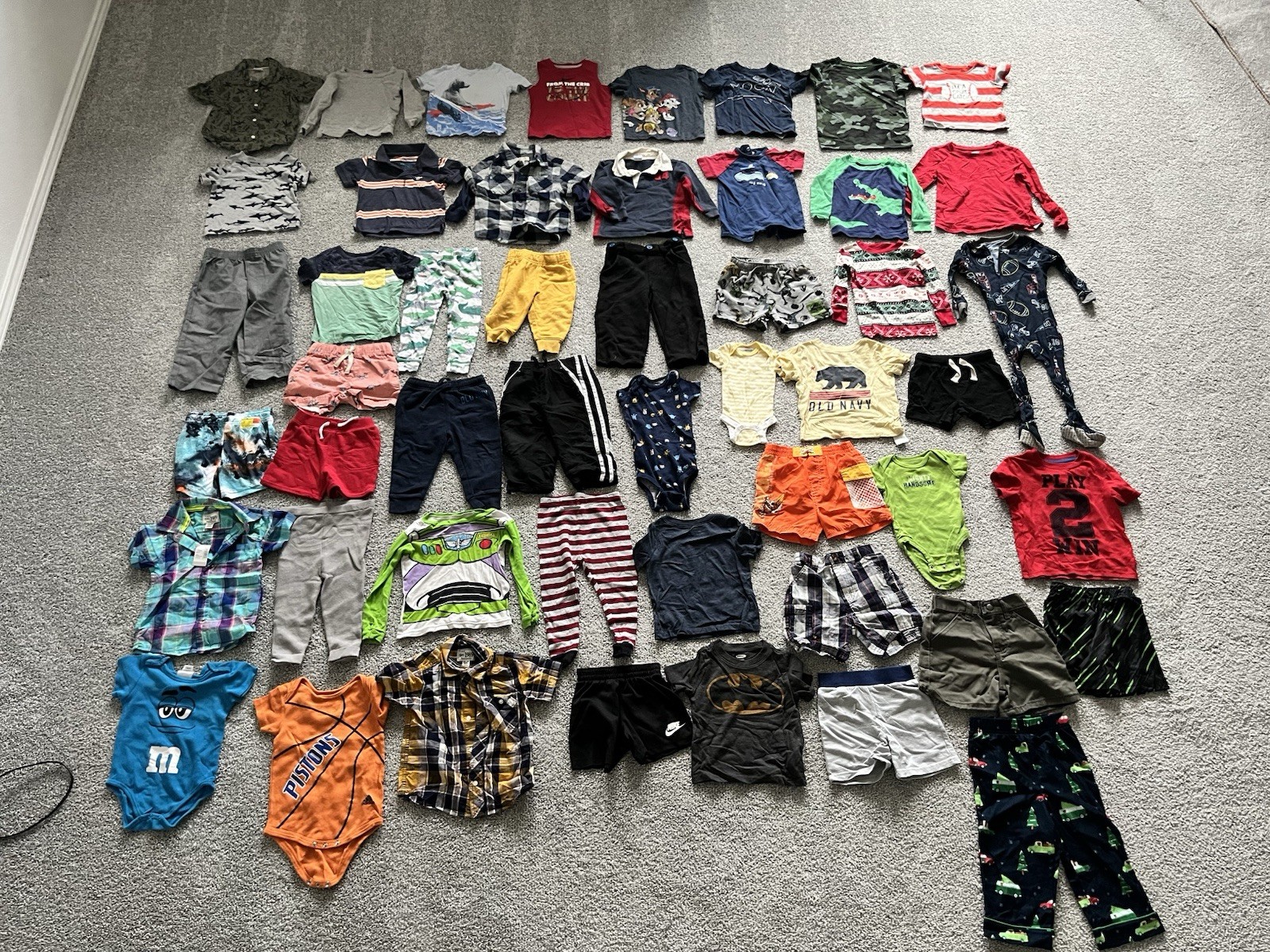 Baby Boy Clothes Variation Of Clothing Etc: Size 12M-4T Variety Lot of 50