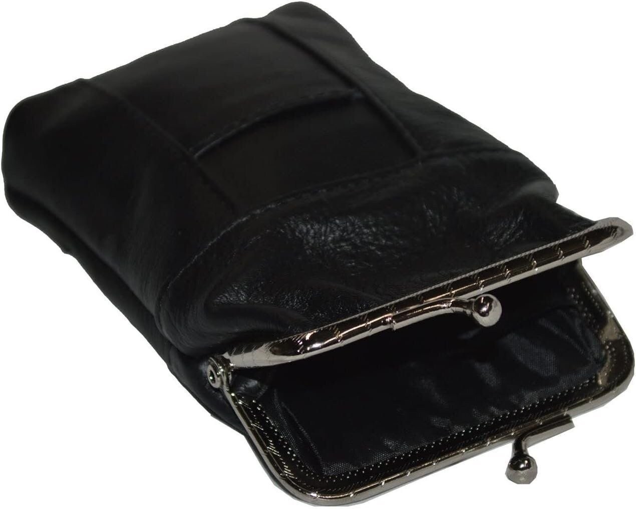 Leather Cigarette Case Pack Holder Regular or 100’s Lighter Pocket (Hot Pink)