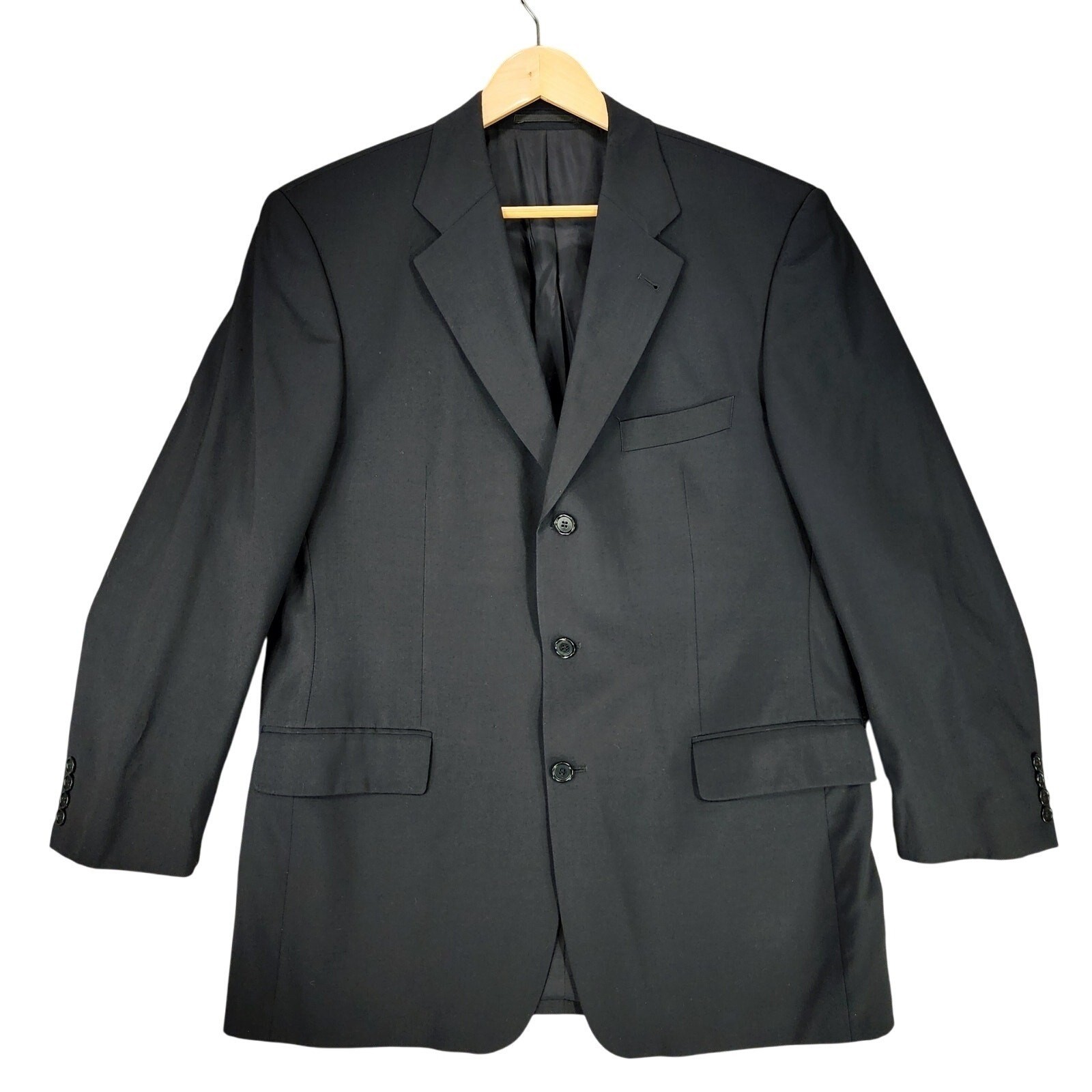 Hugo Boss Mens Sport Coat 42R* Black Da Vinci Lucca Single Breasted Double Vent