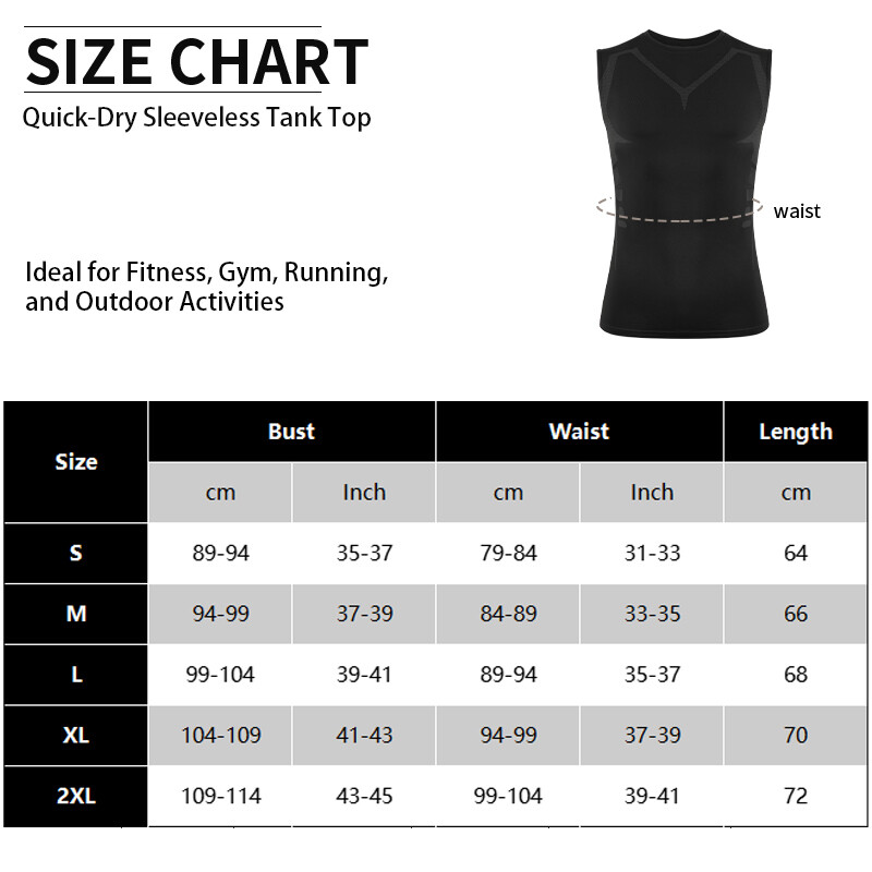 Men Athletic Compression Shirt Workout Shaperluv Tank Top Base Layer Sport Vest