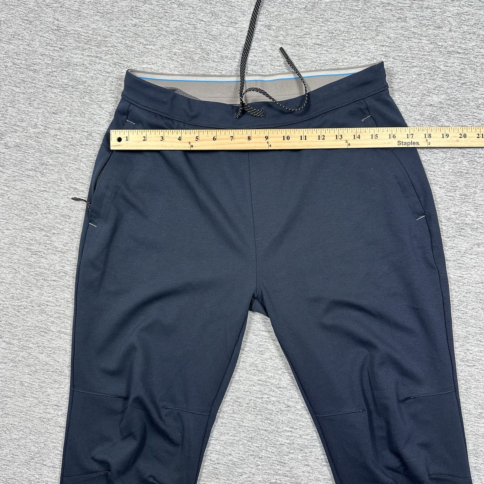 Mack Weldon Joggers Pants Mens Medium Blue Performance Stretch Daily Wear