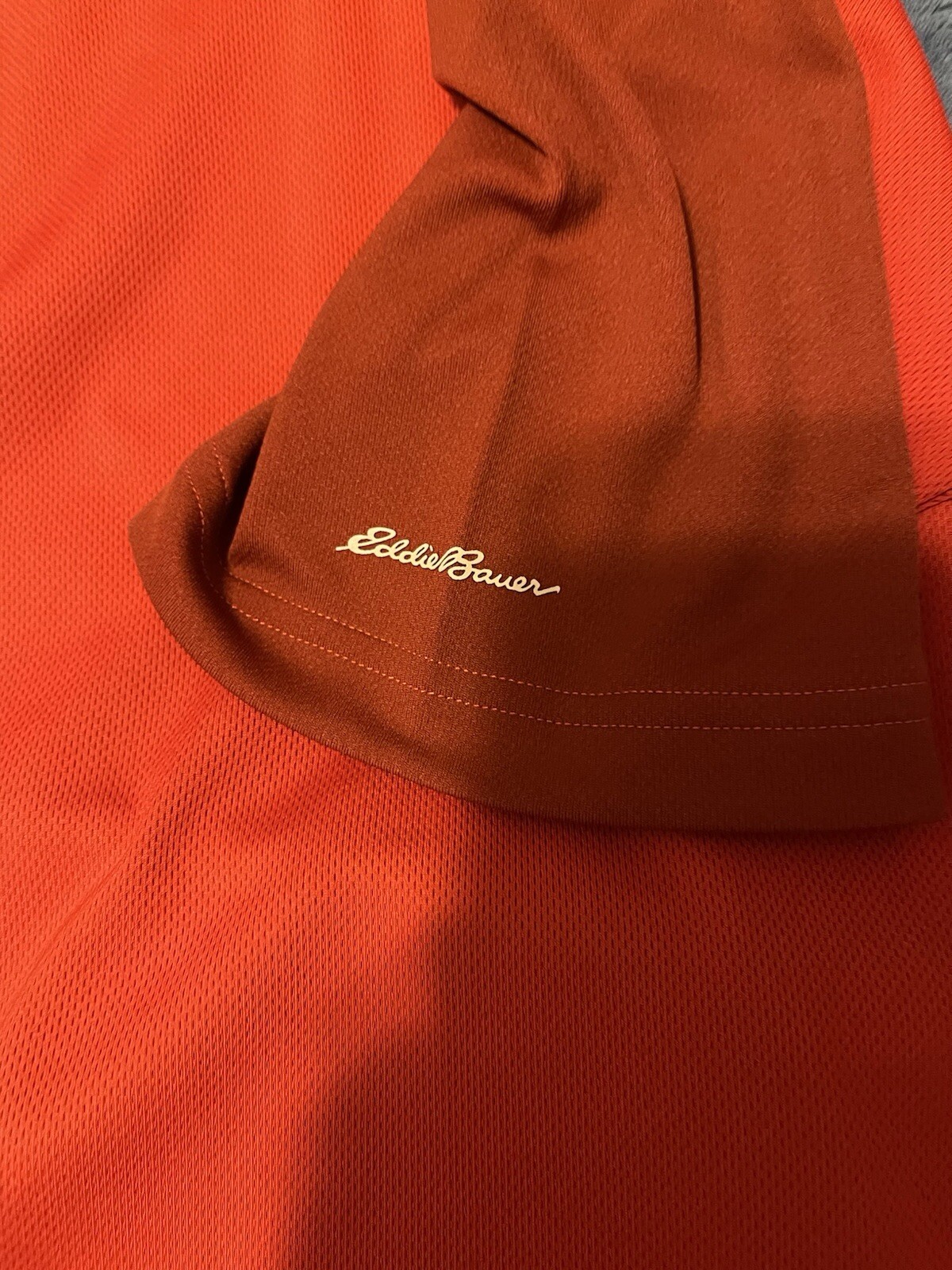 EDDIE BAUER PERFORMANCE ACTIVE COCONA RED SHORT SLEEVE POLO MENS SMALL