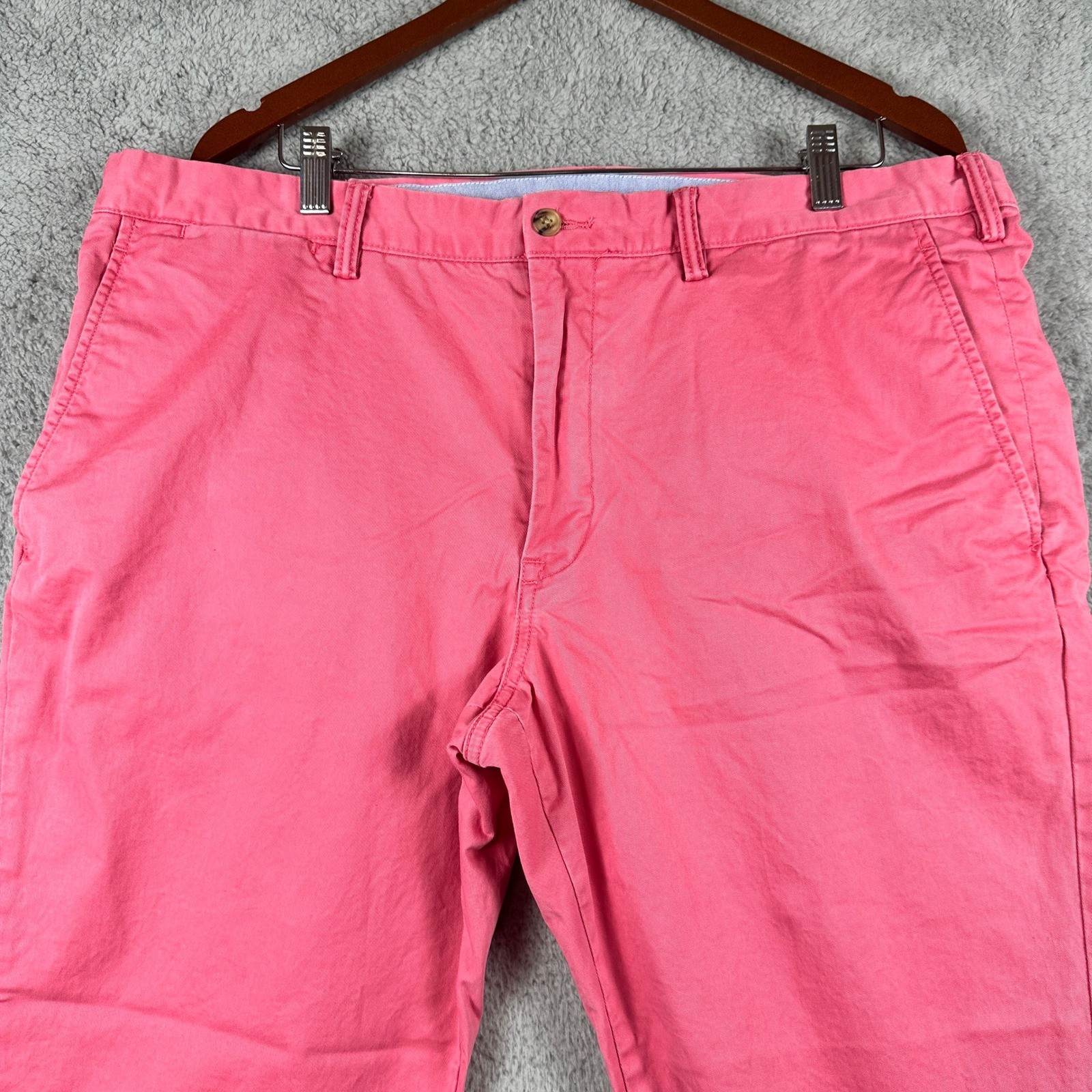 Polo Ralph Lauren Slim Stretch Chino Mens 40×32 (Fits 40×30) Pink Preppy Pants