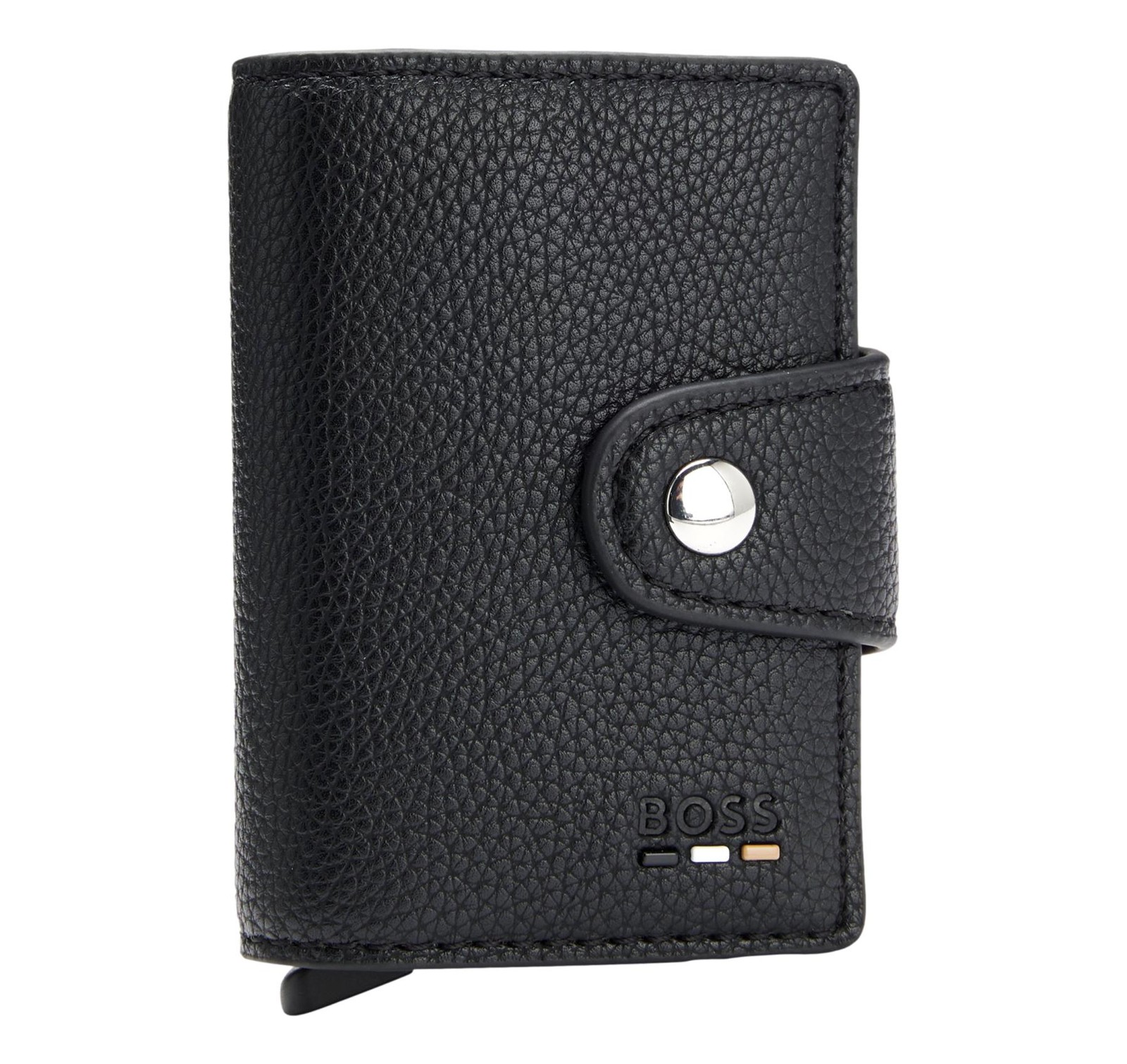BOSS Men’s Card Holder Black Secrid Ray 50554033 Faux Leather RFID