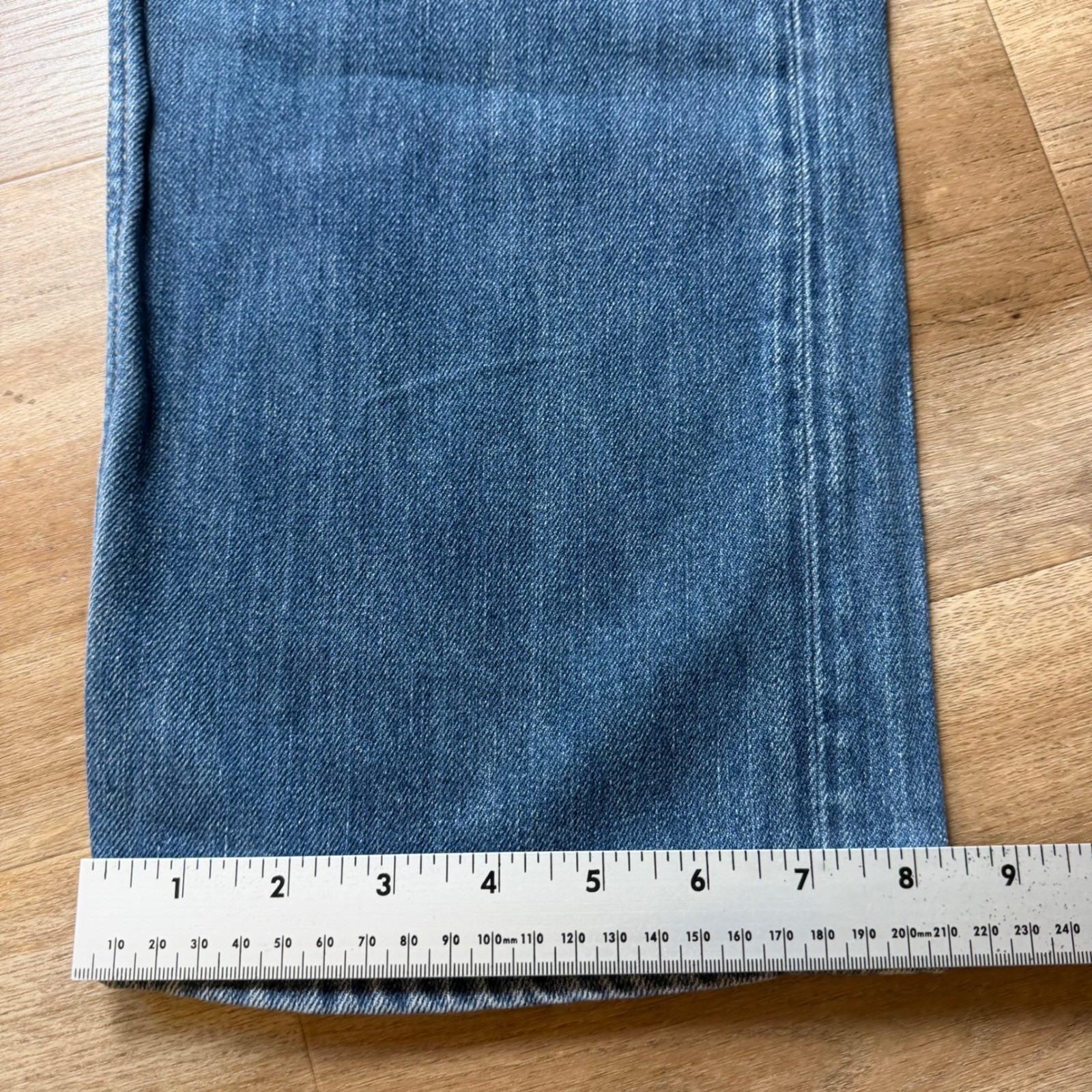 Diesel Larkee Jeans Mens 31×32 Blue Regular Straight Leg Distressed Wash 008J4