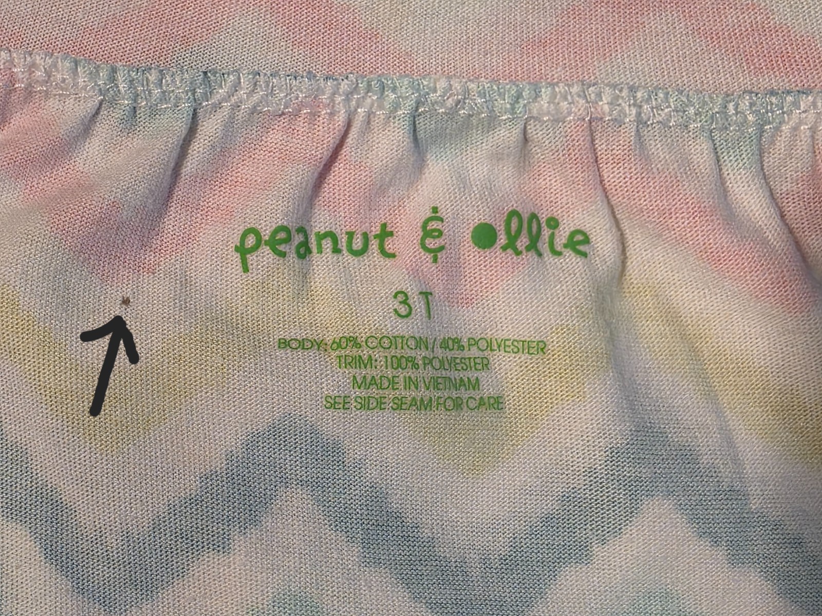 Peanut and Ollie girls 3t multi colored Dress