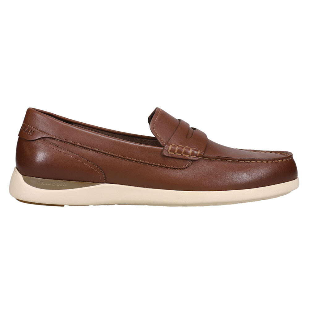 Cole Haan Grand Atlantic Penny Loafer Moc Toe Dress Mens Brown C33028