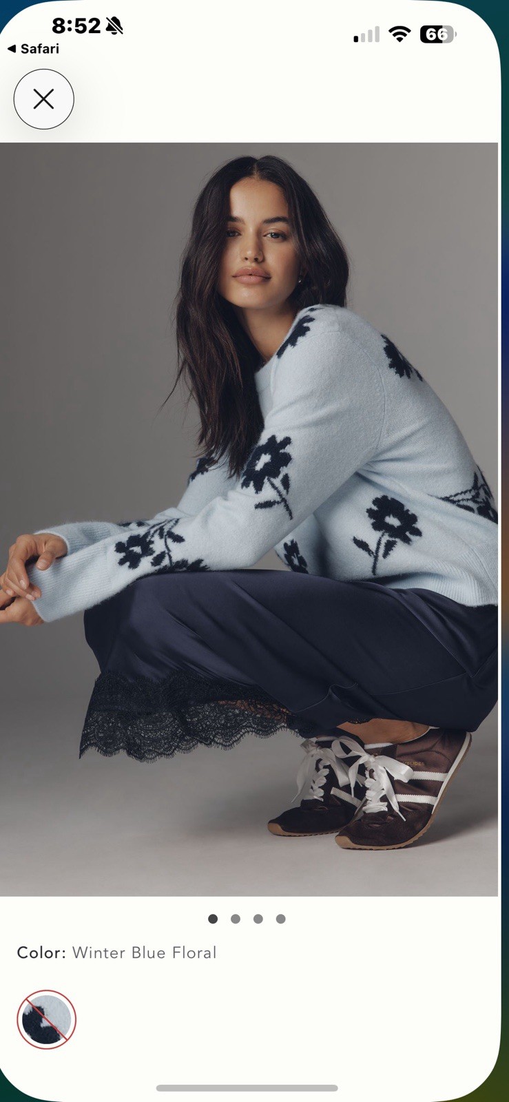 Rails Anise Floral Crew-Neck Sweater Size M $165 New