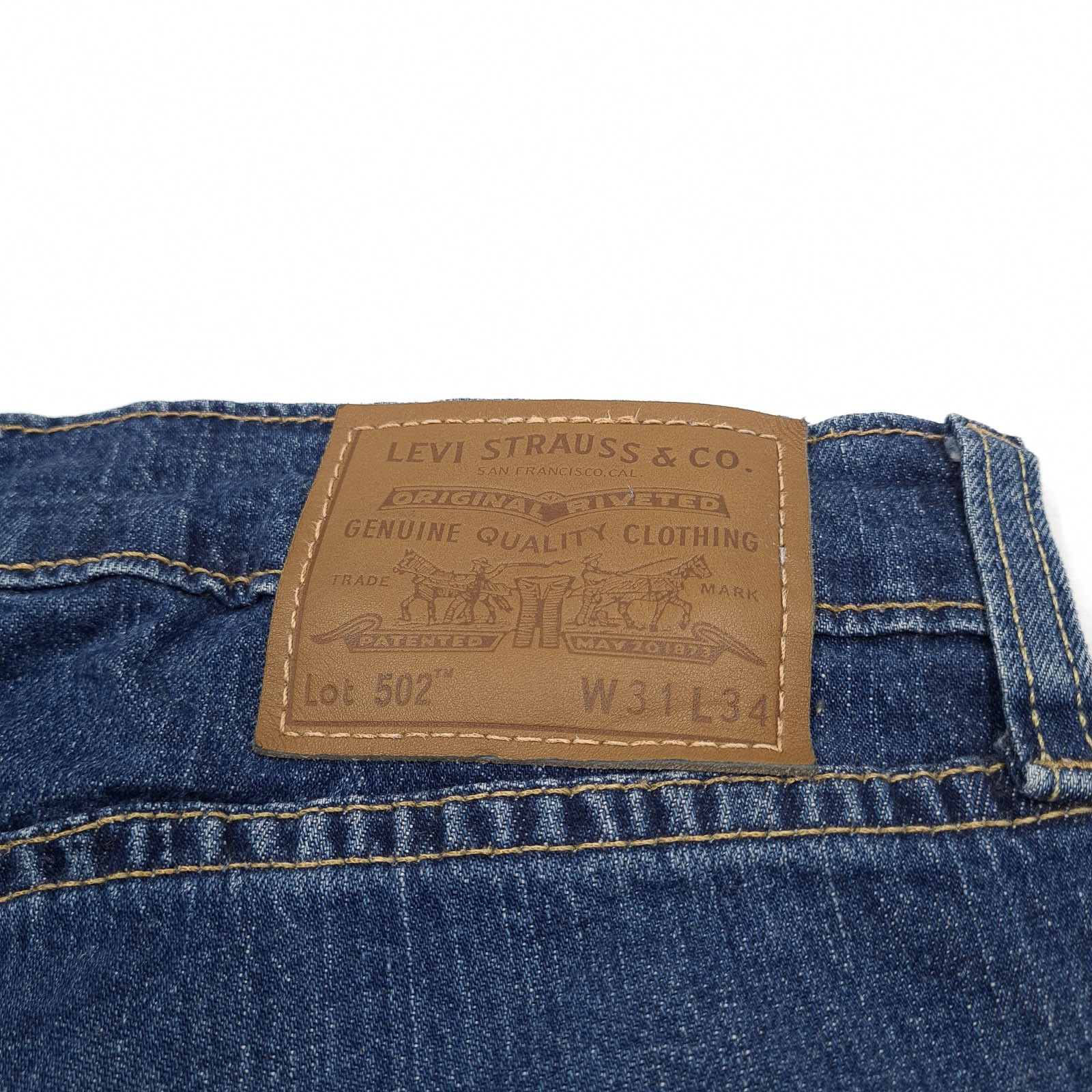 Levi’s Jeans 502 Men Stretch Regular Tapered Hp0 Size W31 L34