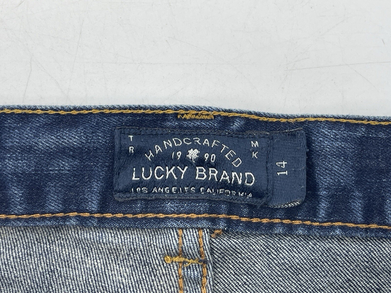 Lucky Brand Classic Straight Leg Stretch Jeans Womens Sz 14 Mid Rise Blue 28X28