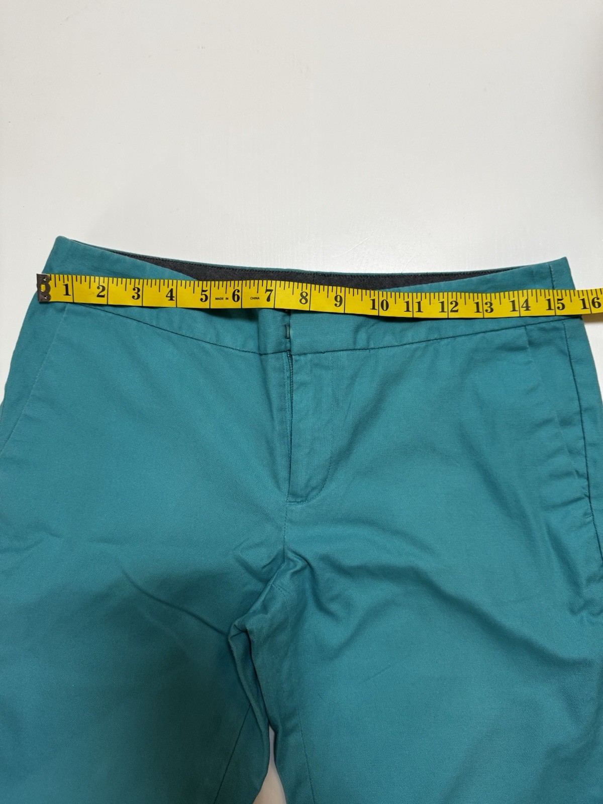 Banana Republic Hampton Fit Teal Straight-Leg Pants, size 4