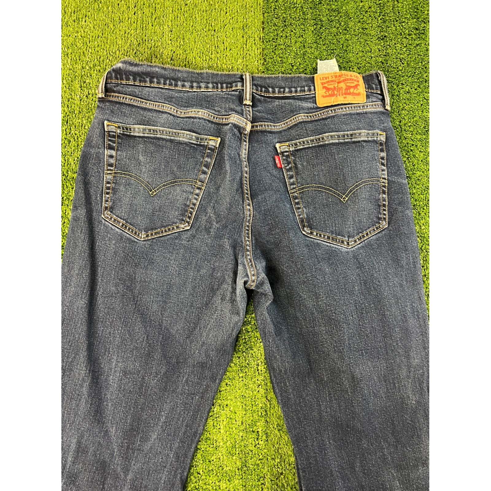 Levis 541 Athletic Taper Jeans Mens 36×32 Dark Wash Blue Stretch Denim