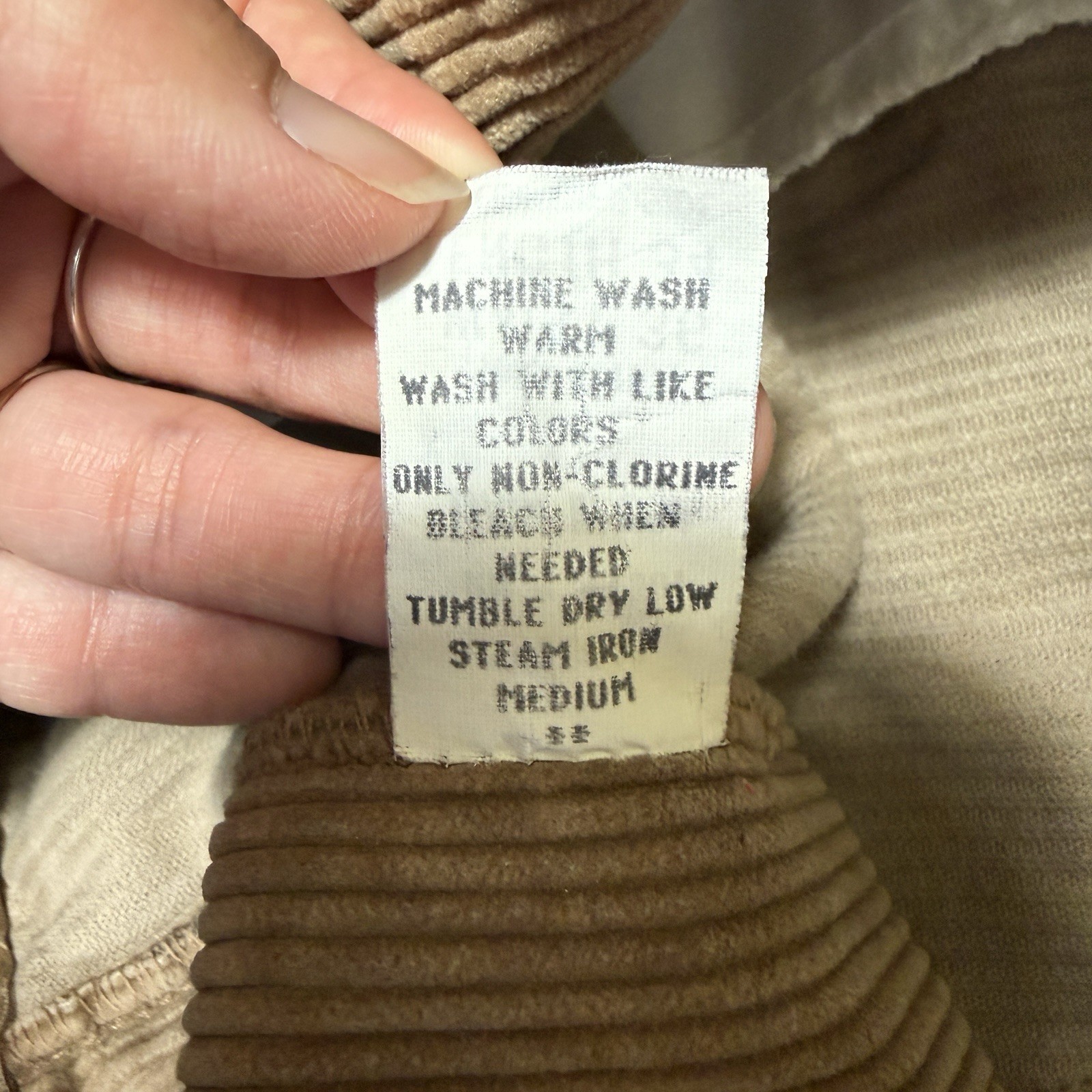 Vintage Polo Ralph Lauren Corduroy Pants Men’s 36×34 Tan Brown Made in USA