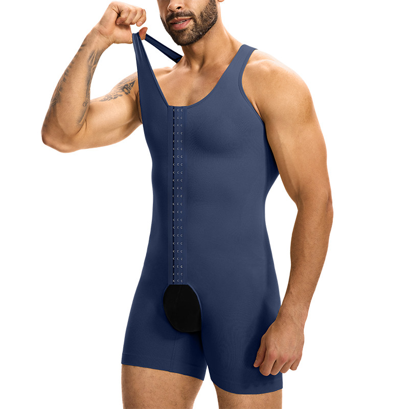 Mens Body Shaper Slimming Bodysuit Compression Tummy Control Fajas Para Hombres