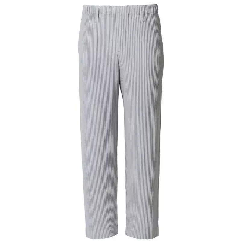 Homme Plisse ISSEY MIYAKE Straight Leg Black Casual Pants