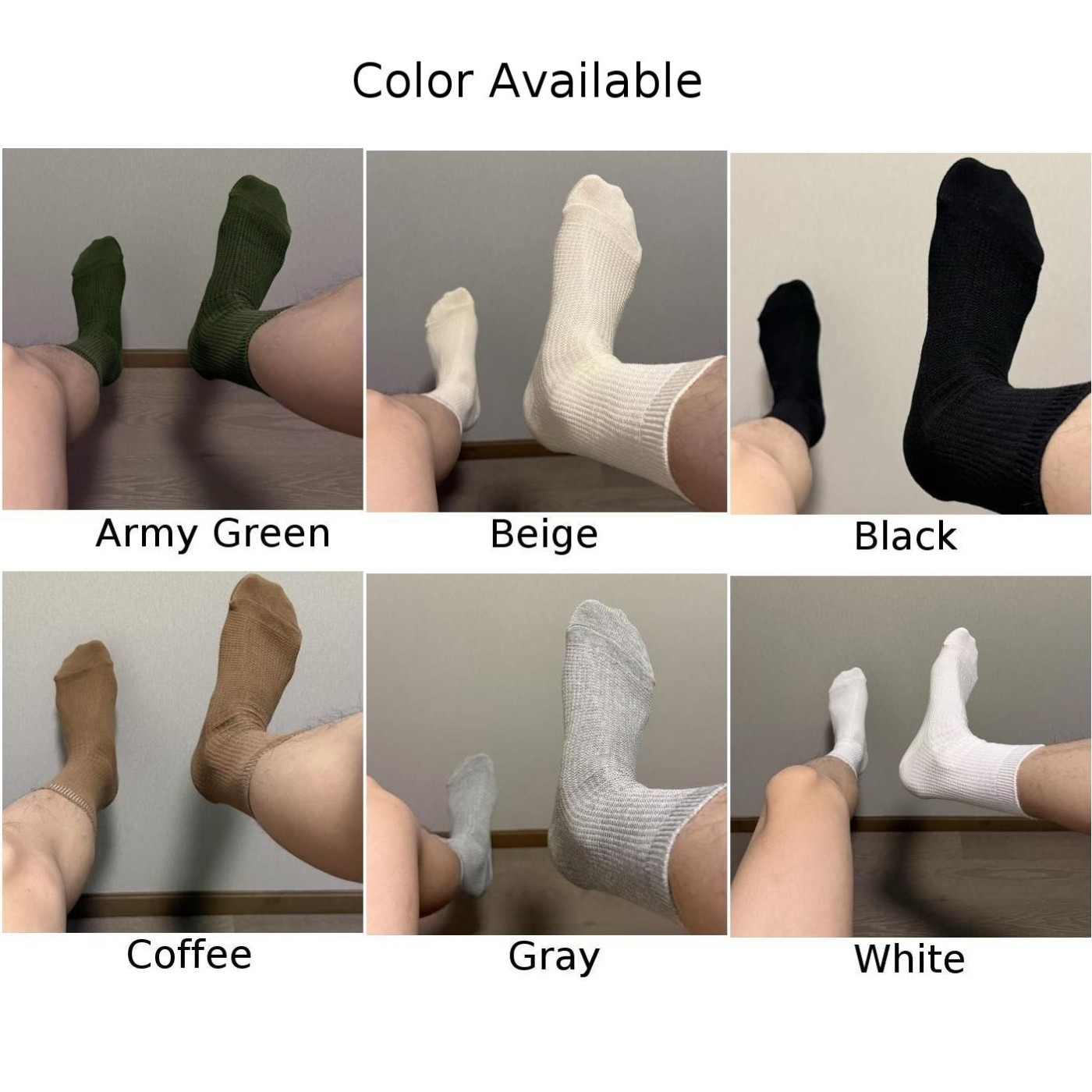 Business Dress Socks for Men Mid Calf Elastic Thermal 80% Cotton 20% Spandex