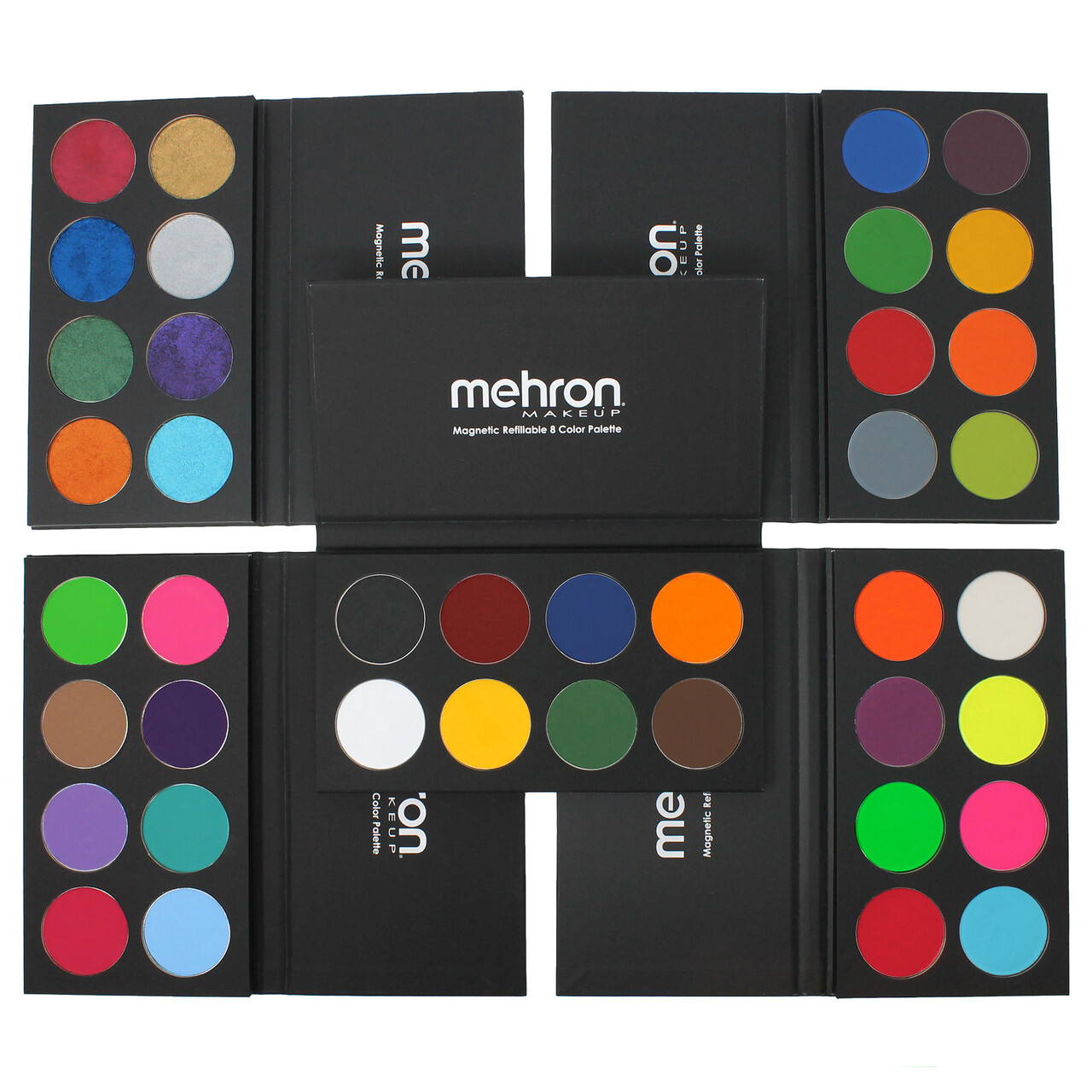 MEHRON PARADISE CAKE WATER BASE AQ 8 COLORS PALETTE FOUNDATION FACE BODY MAKEUP