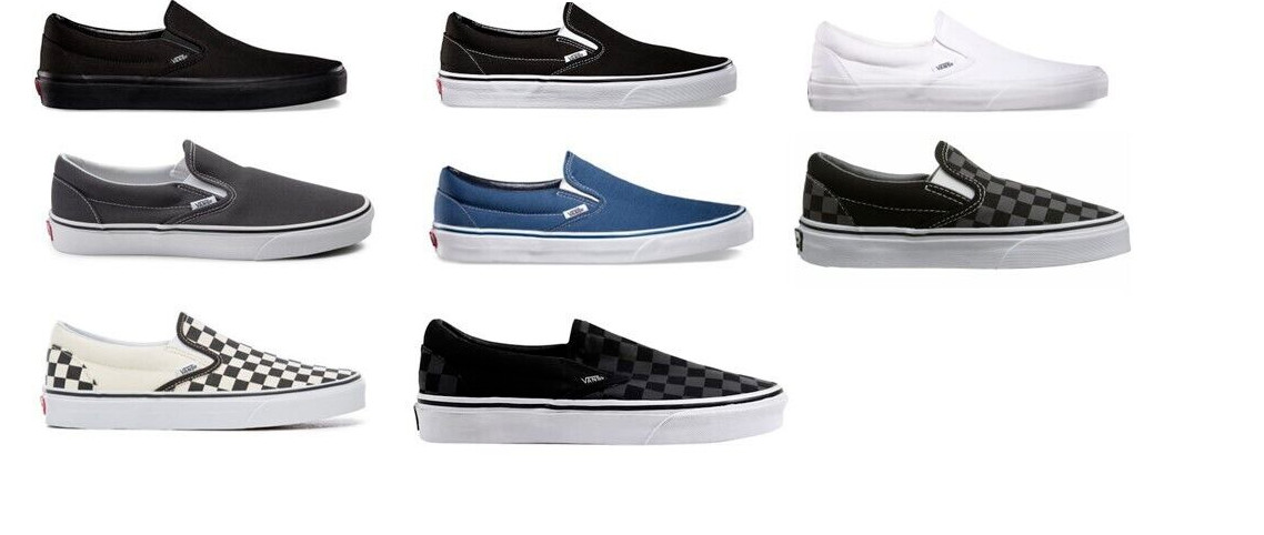 Vans New SlipOn Classic Sneakers Unisex Canvas Shoes All Colors Men’s/Women’s