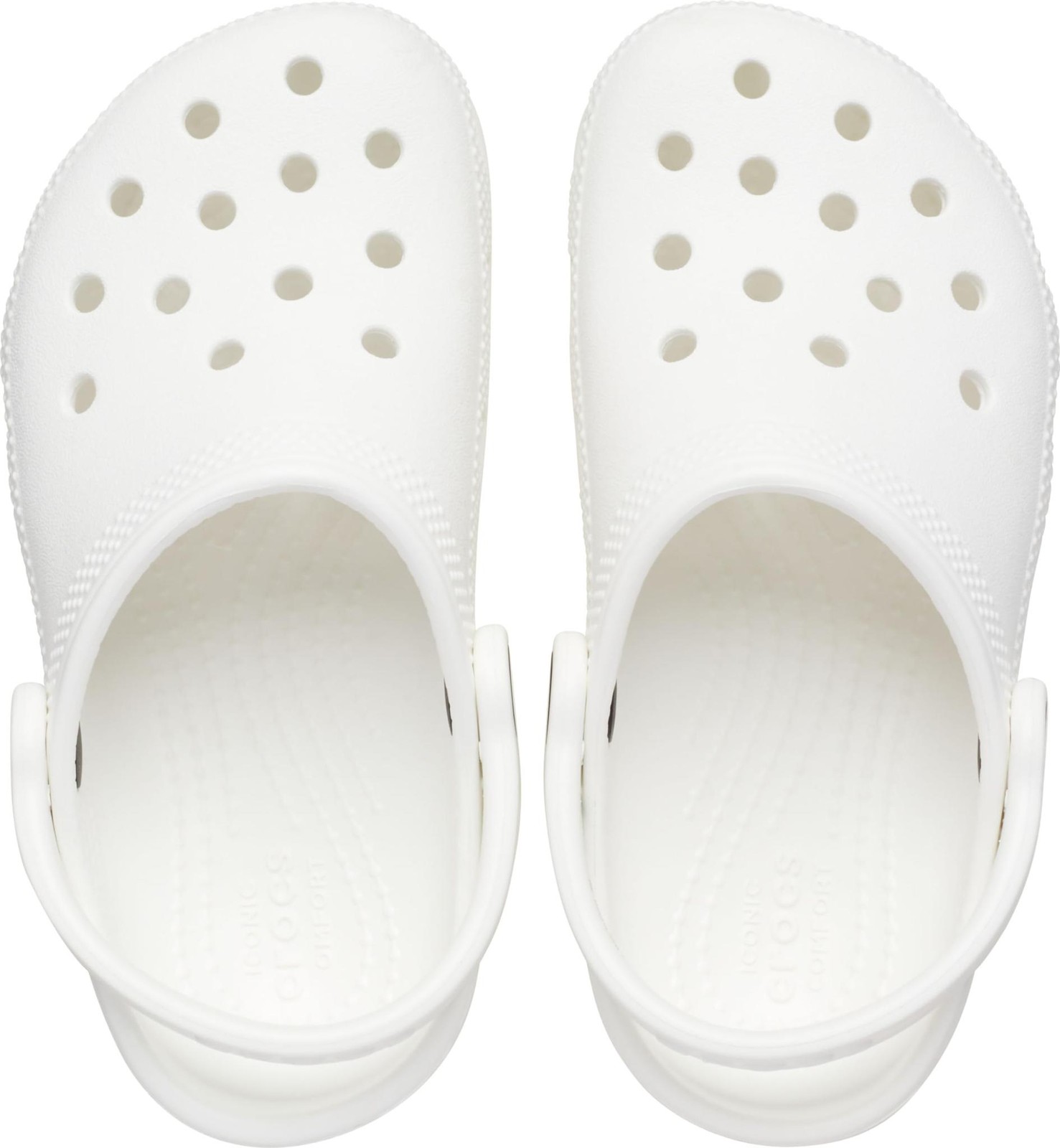 Crocs Kids’ Classic Clogs – White/White