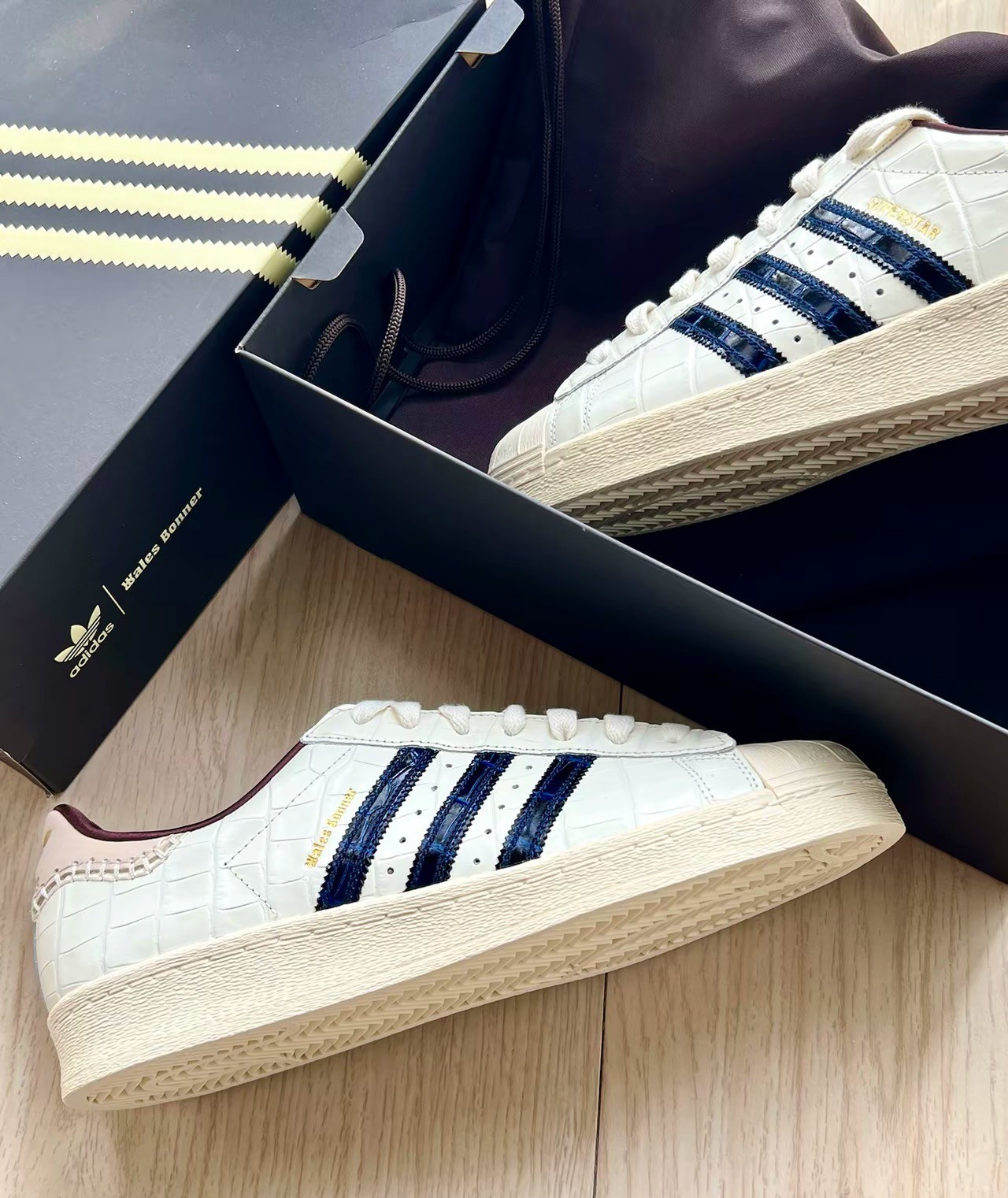 Wales Bonner × adidas Originals Superstar Wonder White JP7161 New