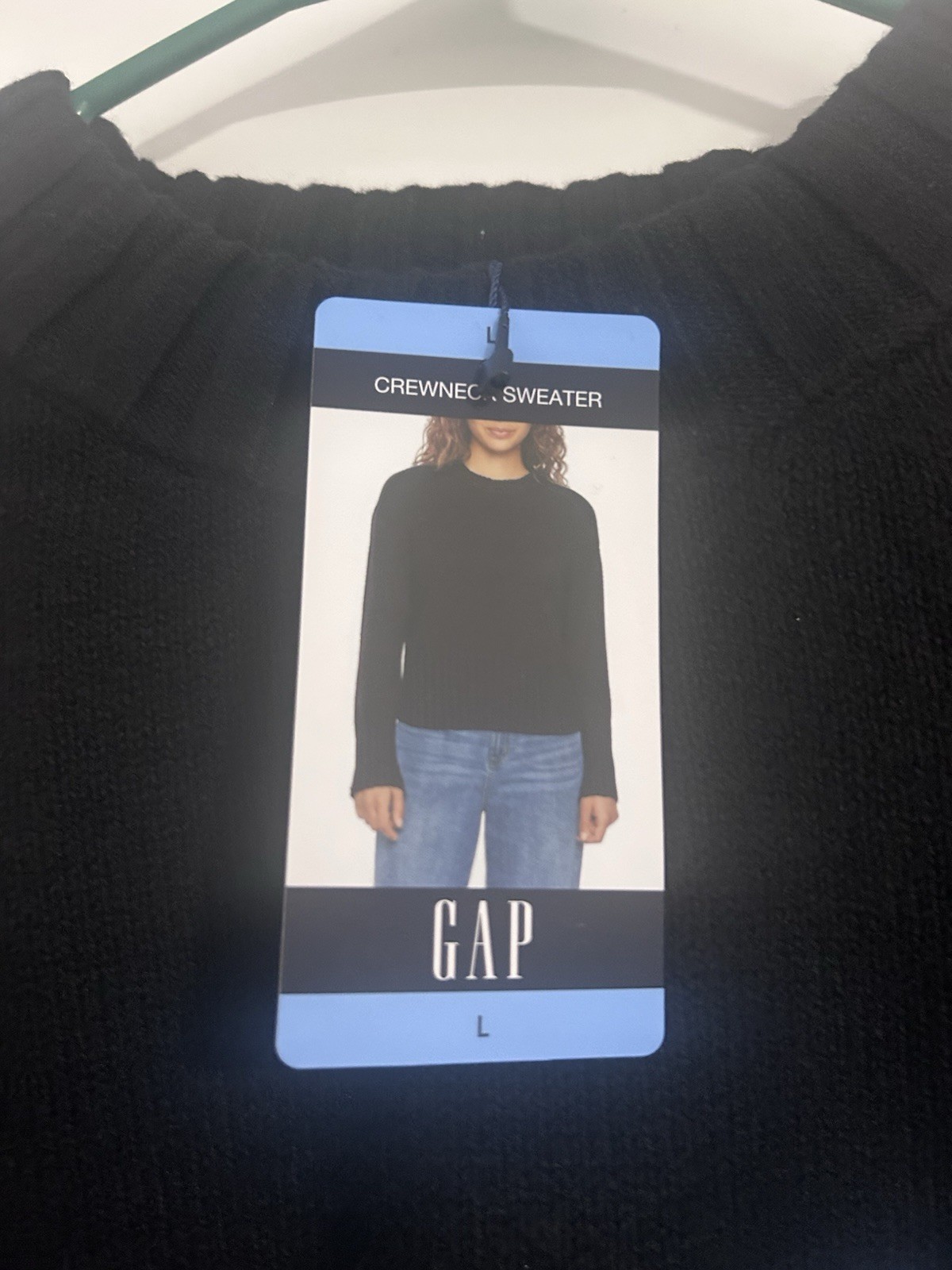 Gap Women’s Lightweight Tight Knit Relaxed Fit Crewneck Sweater size L
