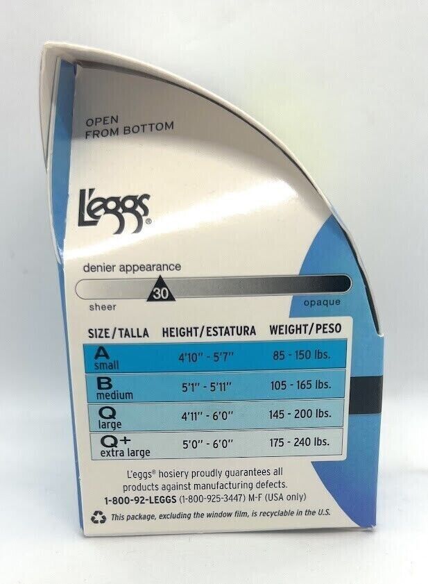 L’eggs Sheer Energy Control Top Sheer Tights Medium Support Leg Pantyhose,Choose