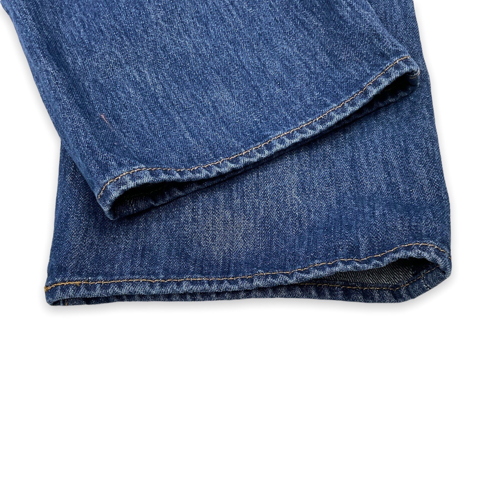 Levis Jeans Men 40×32 (ACTUAL 40×30.5) Blue 501 Straight Classic Denim