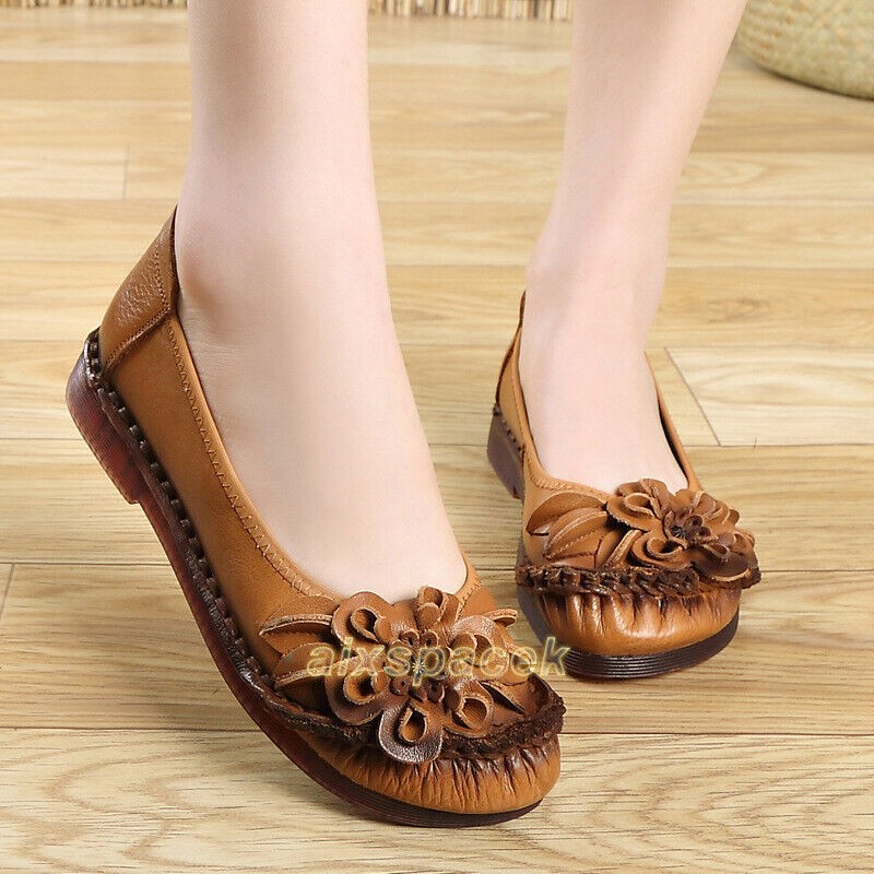 Women’s Flats Oxford Shoes Leather Loafers Ladies Moccasins Woman Flats Ladies