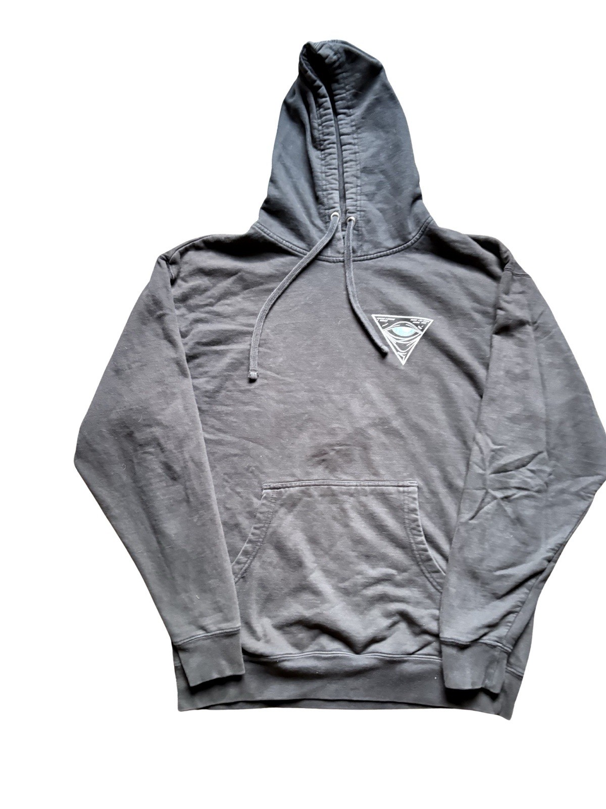 White Phosphor Time on Target Men’s Black Pullover Hoodie Graphic Logo L