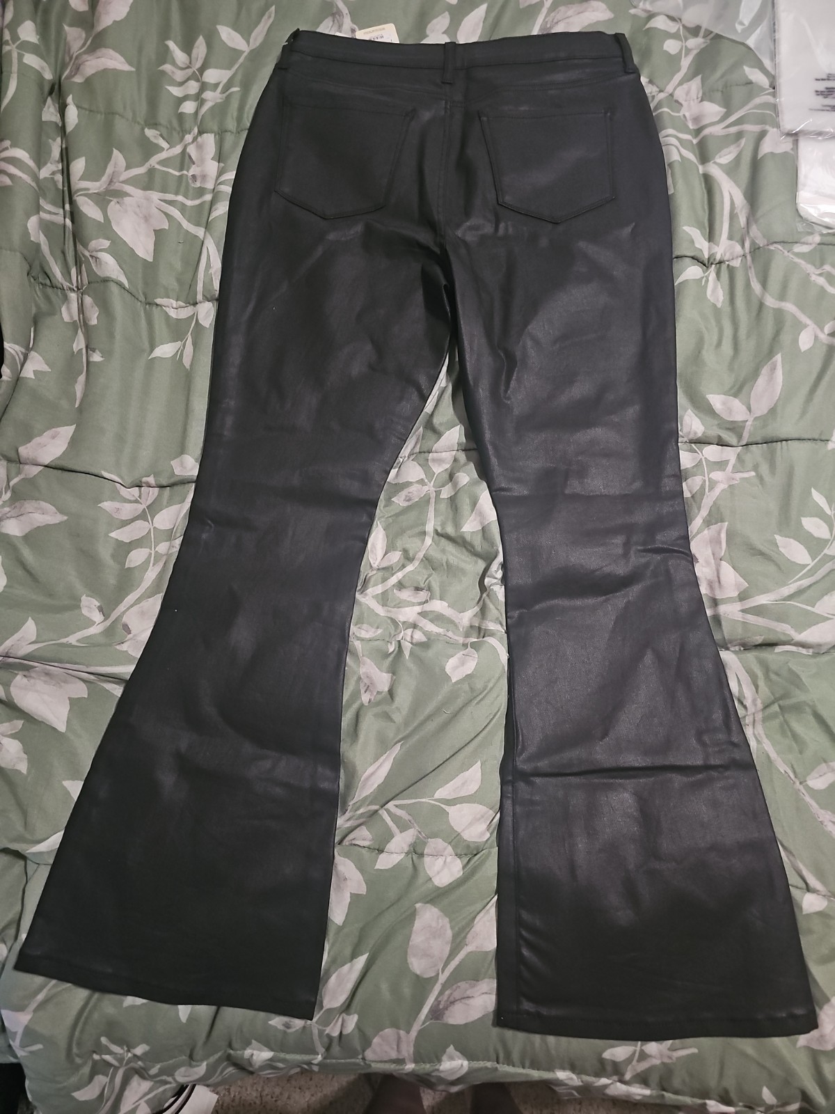 a.n.a High Rise Flare Black Pants Size 12