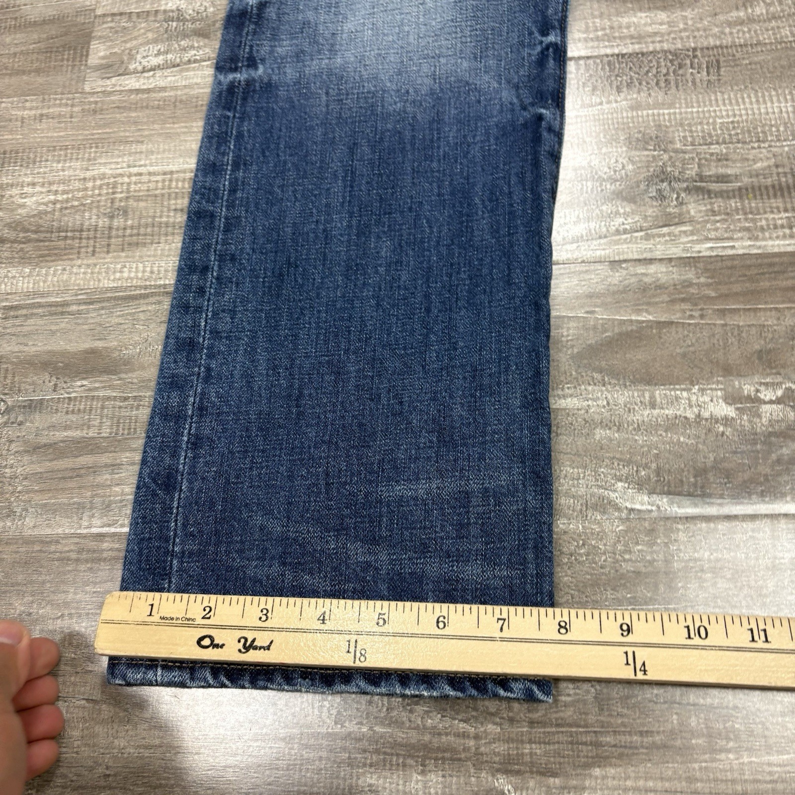 J. Crew 770 Jeans Mens 32×30 Slim Straight Fit Blue Denim Stretch Dark Wash