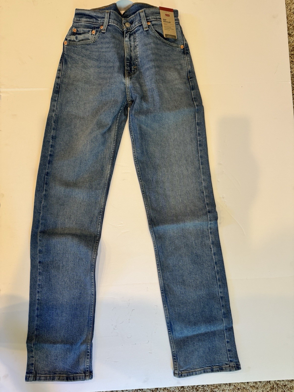 Levi’s 505 Jeans Mens Size 30×34 Regular Fit Straight Leg Blue Denim