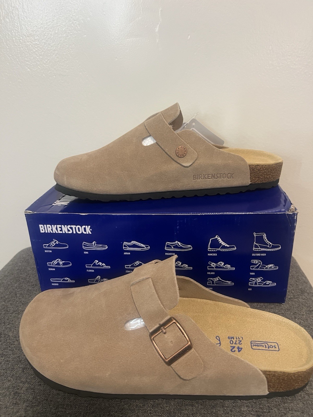 Birkenstock Boston BS Mud Suede Clogs EU 42 US Men’s 9 Women’s 11-11.5 Regular F