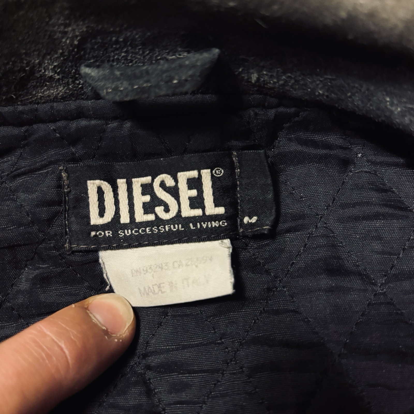 Diesel Suede Bomber Jacket Old German Size L Excellent Condition