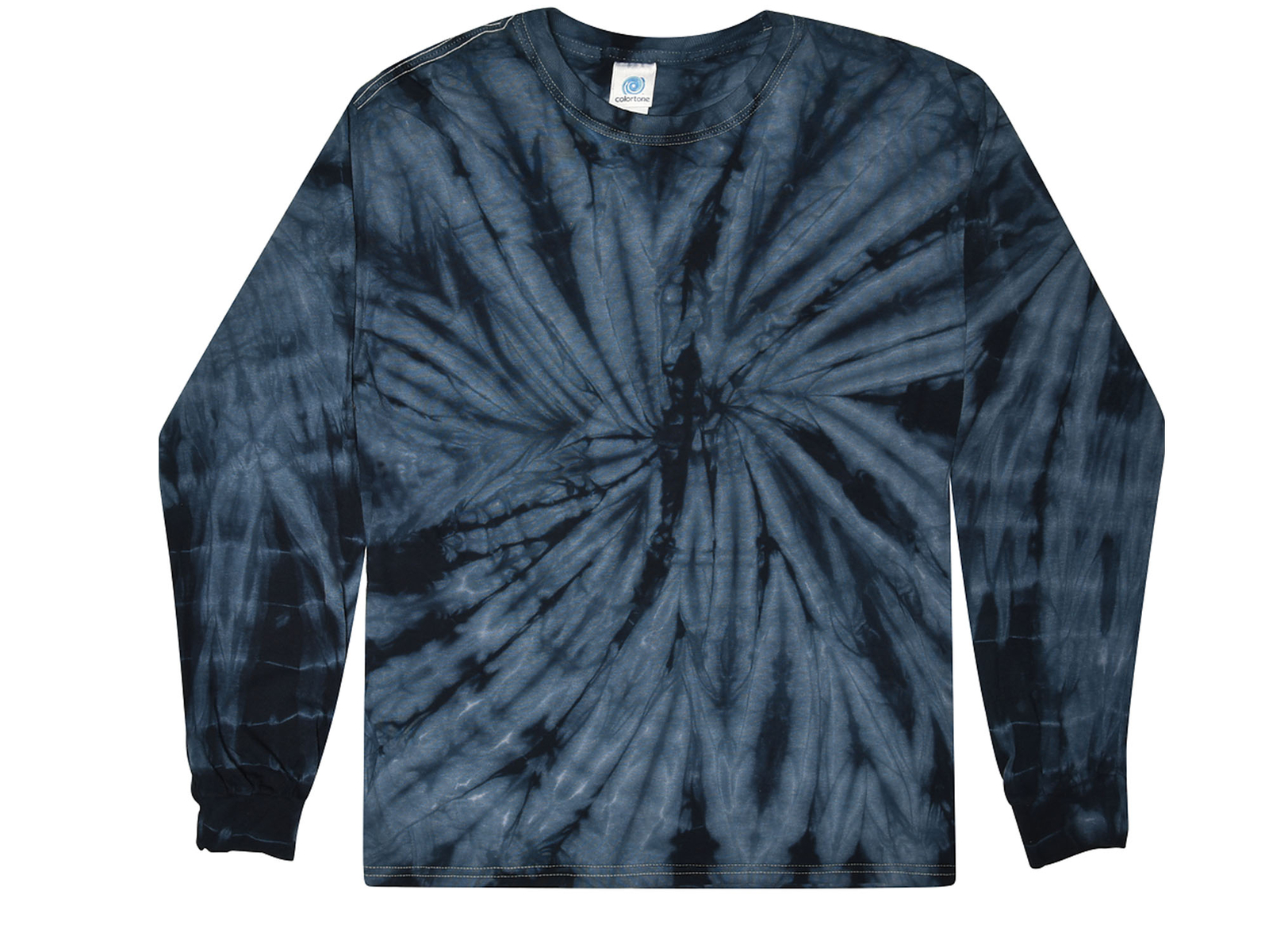 Tie Dye Long Sleeve Shirts Psychedelic Kids & Adult 100% Cotton Colortone
