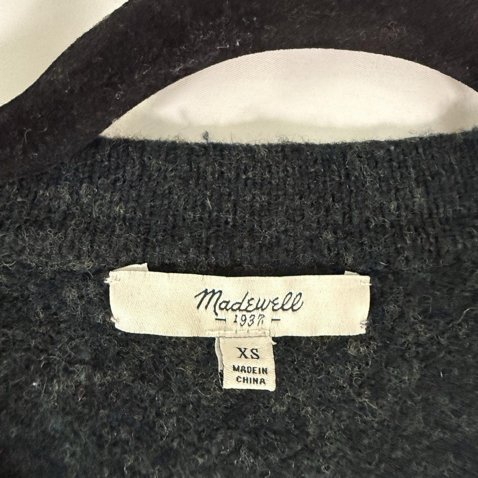 Madewell 100% Merino Wool Cardigan Sweater Women’s XS Green Button Up VNeck