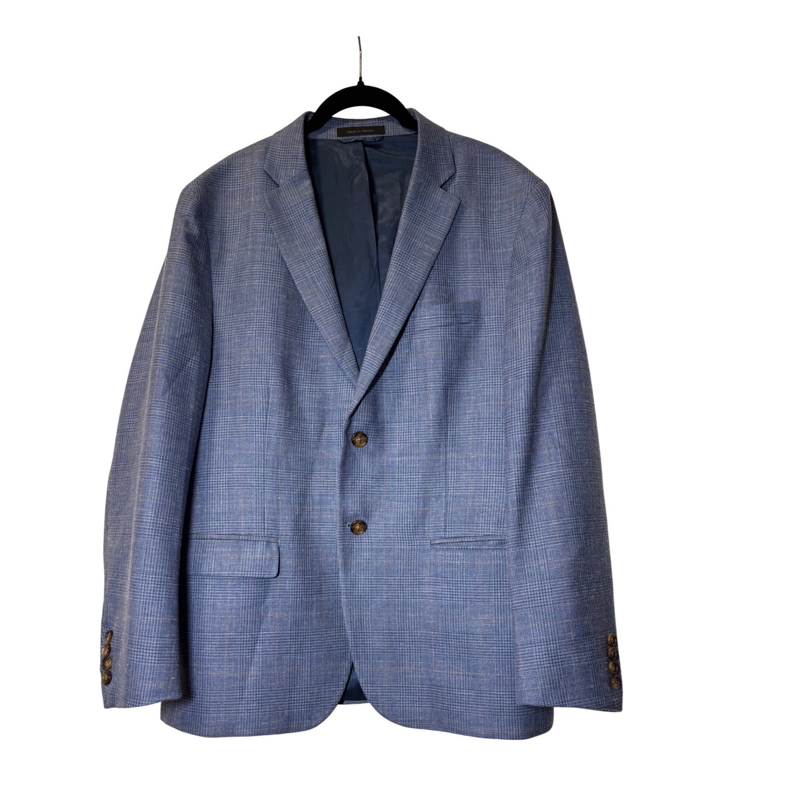 Lauren Ralph Lauren Blue Plaid Two Button Blazer Sport Coat
