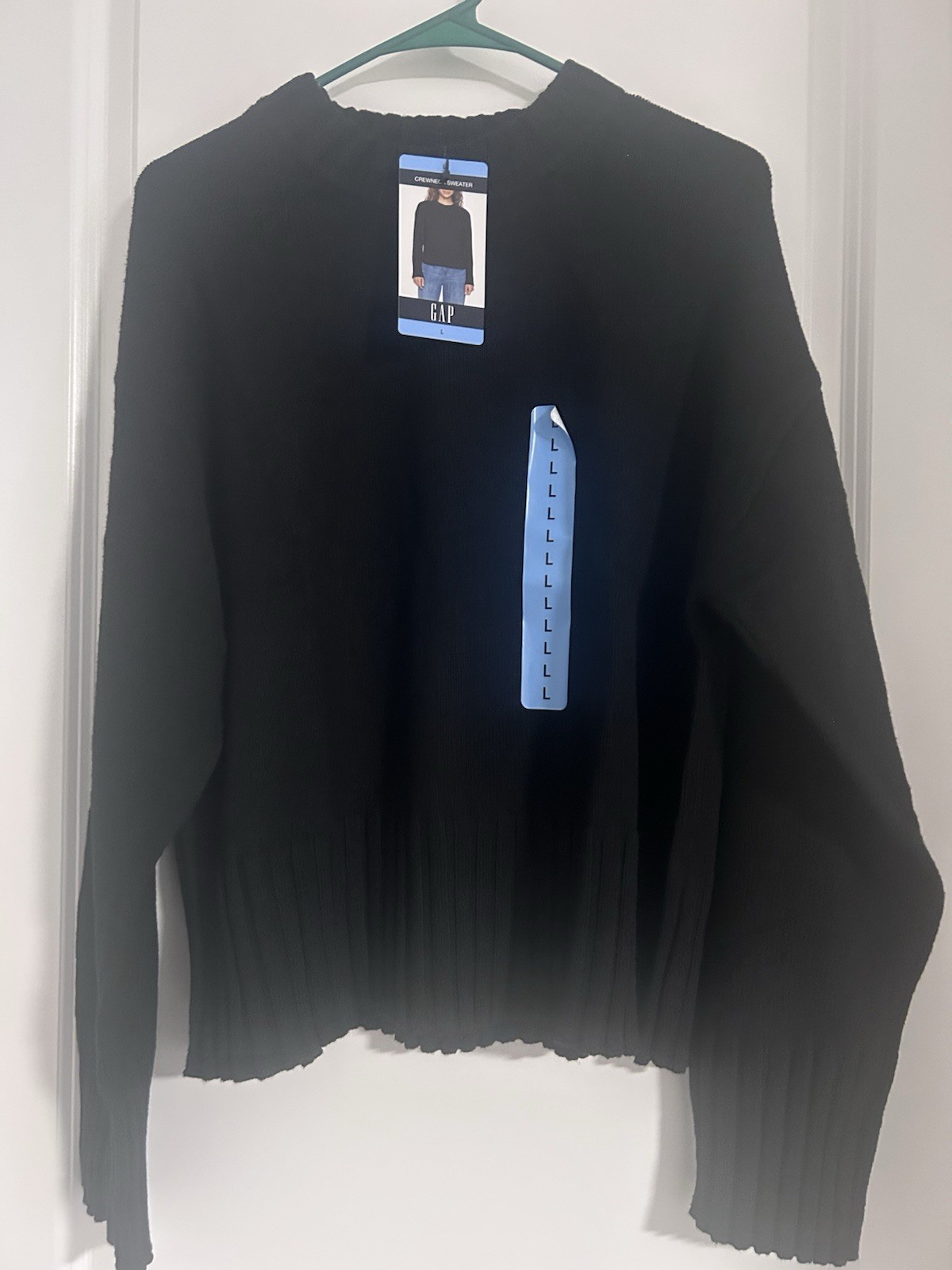 Gap Women’s Lightweight Tight Knit Relaxed Fit Crewneck Sweater size L